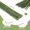 130-Pack 18-Gauge Green Floral Wire, 14" Stems for Crafts & Arrangements